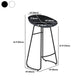 Contemporary Style Bar Stool Plastic Counter Bar Stool with Metal Legs Clearhalo 'Bar Furniture' 'Bar Stools' 'bar_stools' 'furn' 'furn_bar_stools' 'Furniture' 'furniture_bar_stools' 'Kitchen & Dining Furniture' 5457325