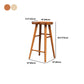 ソリッドウッドの屋内カウンターチェアサドルシートバックレスカウンターバースツール