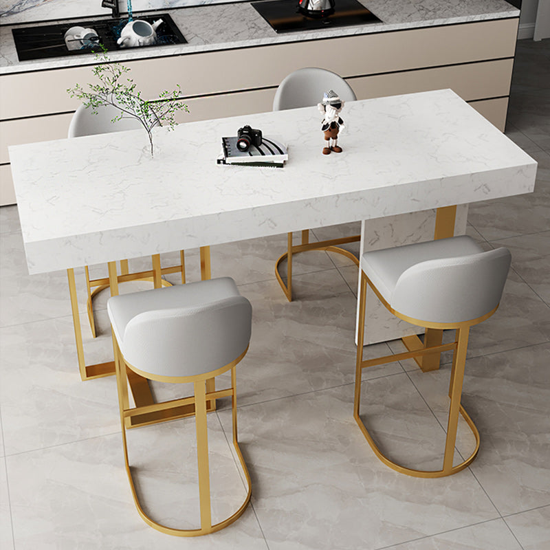 Scandinavian Bucket Counter & Bar Stool Faux Leather Bar Stool for Dining Room Clearhalo 'Bar Furniture' 'Bar Stools' 'bar_stools' 'furn' 'furn_bar_stools' 'Furniture' 'Kitchen & Dining Furniture' 5457426
