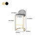 Scandinavian Bucket Counter & Bar Stool Faux Leather Bar Stool for Dining Room Clearhalo 'Bar Furniture' 'Bar Stools' 'bar_stools' 'furn' 'furn_bar_stools' 'Furniture' 'Kitchen & Dining Furniture' 5457429