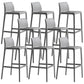 Modern Bar-stool Plastic Counter Bar Stool with Plastic Legs for Restaurant