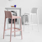 Modern Bar-stool Plastic Counter Bar Stool with Plastic Legs for Restaurant