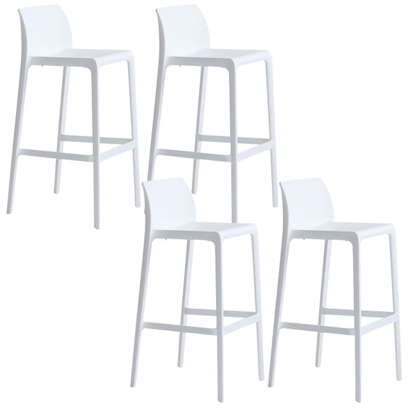 Modern Bar-stool Plastic Counter Bar Stool with Plastic Legs for Restaurant