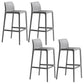 Modern Bar-stool Plastic Counter Bar Stool with Plastic Legs for Restaurant
