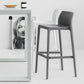 Modern Bar-stool Plastic Counter Bar Stool with Plastic Legs for Restaurant