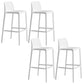 Modern Bar-stool Plastic Counter Bar Stool with Plastic Legs for Restaurant
