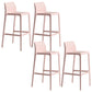 Modern Bar-stool Plastic Counter Bar Stool with Plastic Legs for Restaurant