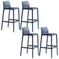 Modern Bar-stool Plastic Counter Bar Stool with Plastic Legs for Restaurant