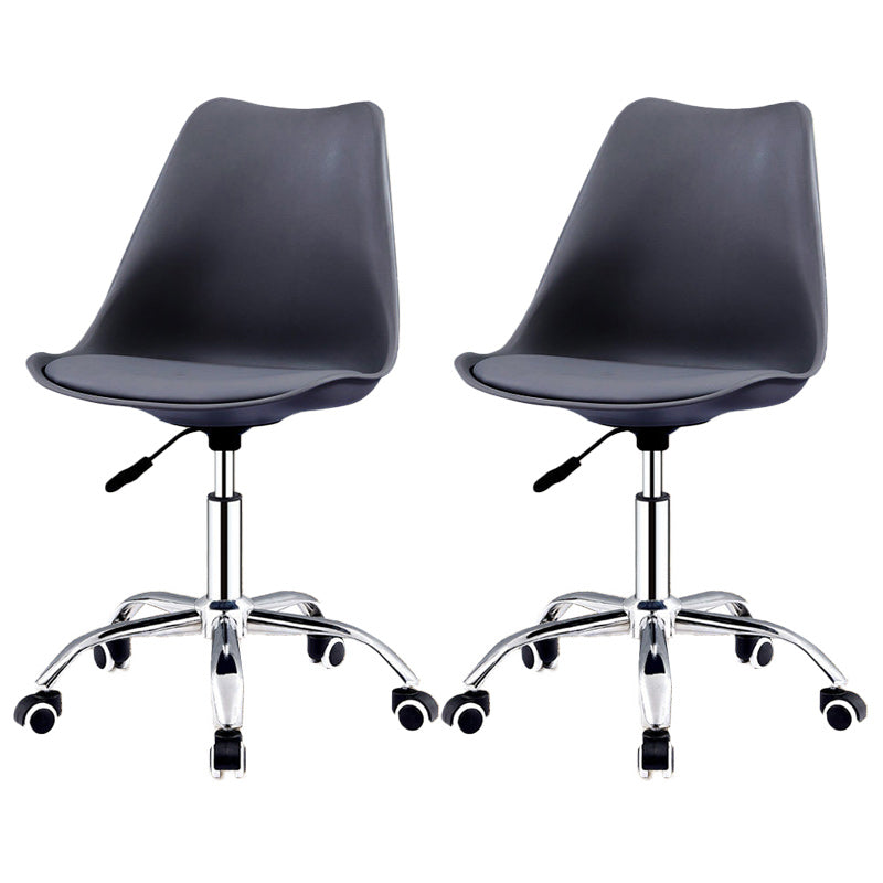 Contemporary Style Bar Stool Liftable Counter Bar Stool with Metal Legs Black 2 Piece Set Clearhalo 'Bar Furniture' 'Bar Stools' 'bar_stools' 'furn' 'furn_bar_stools' 'Furniture' 'furniture_bar_stools' 'Kitchen & Dining Furniture' 5457522