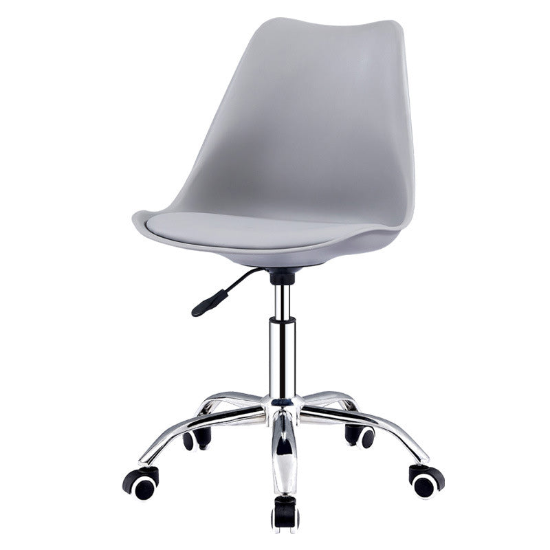 Contemporary Style Bar Stool Liftable Counter Bar Stool with Metal Legs Grey 1 Piece Clearhalo 'Bar Furniture' 'Bar Stools' 'bar_stools' 'furn' 'furn_bar_stools' 'Furniture' 'furniture_bar_stools' 'Kitchen & Dining Furniture' 5457529