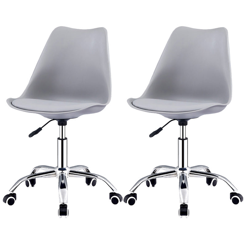 Contemporary Style Bar Stool Liftable Counter Bar Stool with Metal Legs Grey 2 Piece Set Clearhalo 'Bar Furniture' 'Bar Stools' 'bar_stools' 'furn' 'furn_bar_stools' 'Furniture' 'furniture_bar_stools' 'Kitchen & Dining Furniture' 5457530