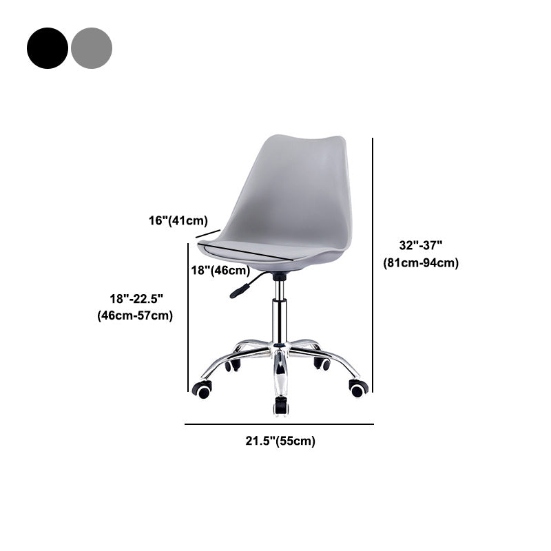 Contemporary Style Bar Stool Liftable Counter Bar Stool with Metal Legs Clearhalo 'Bar Furniture' 'Bar Stools' 'bar_stools' 'furn' 'furn_bar_stools' 'Furniture' 'furniture_bar_stools' 'Kitchen & Dining Furniture' 5457540