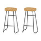 Modern Natural Pub Dining Set 1/2/4/5/7 Pieces Wood and Metal Bar Pub Table Set Wood 30"H Stools (Set of 2) Clearhalo 'Bar Furniture' 'furn' 'furn_home_bar_bar_sets' 'Furniture' 'Home Bars & Bar Sets' 'home_bar_bar_sets' 'Kitchen & Dining Furniture' 5457732