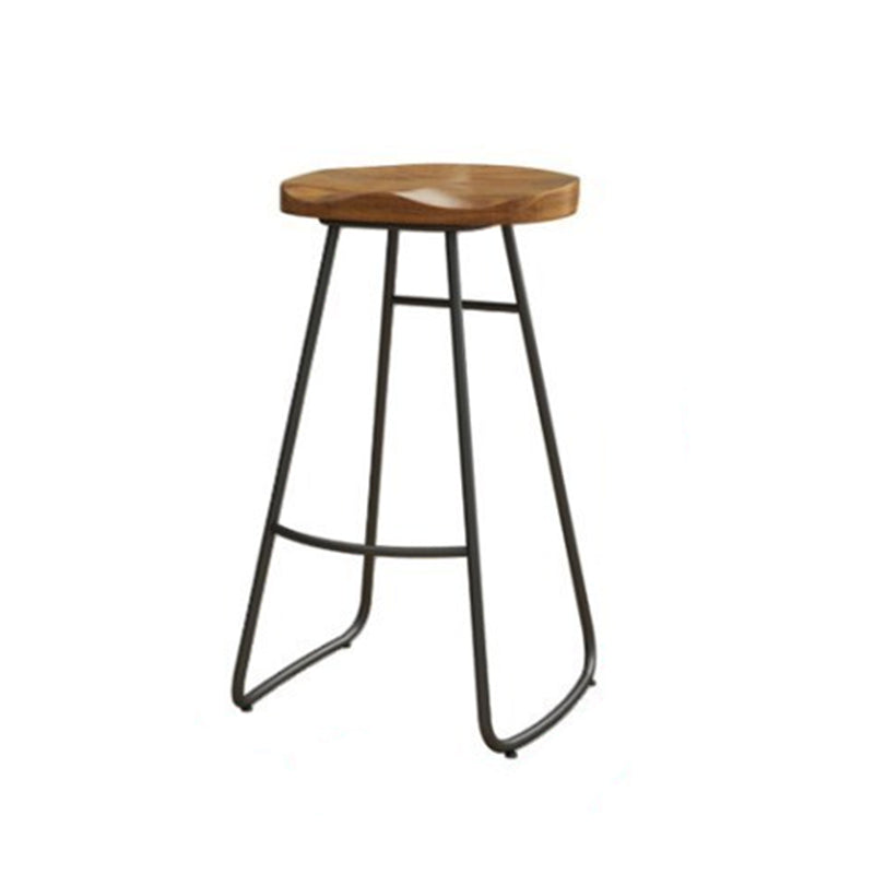 Ensemble de Table de bar rectangulaire de luxe en bois massif, 1/9 pièces, Table de comptoir avec tabourets sans dossier