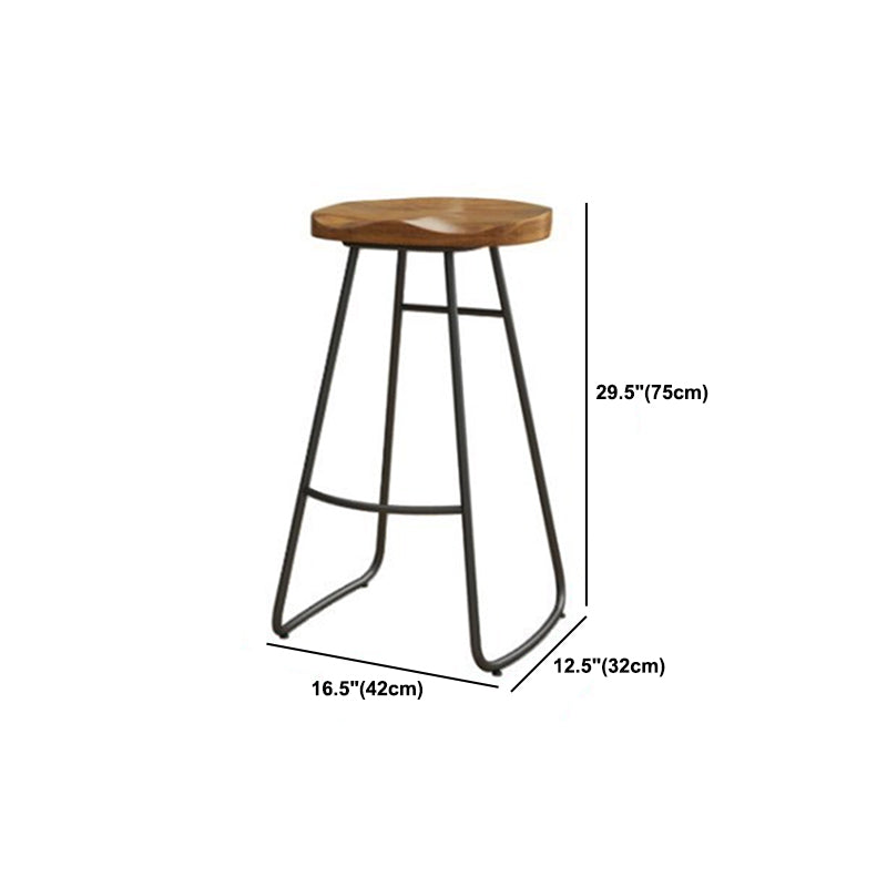 Ensemble de Table de bar rectangulaire de luxe en bois massif, 1/9 pièces, Table de comptoir avec tabourets sans dossier