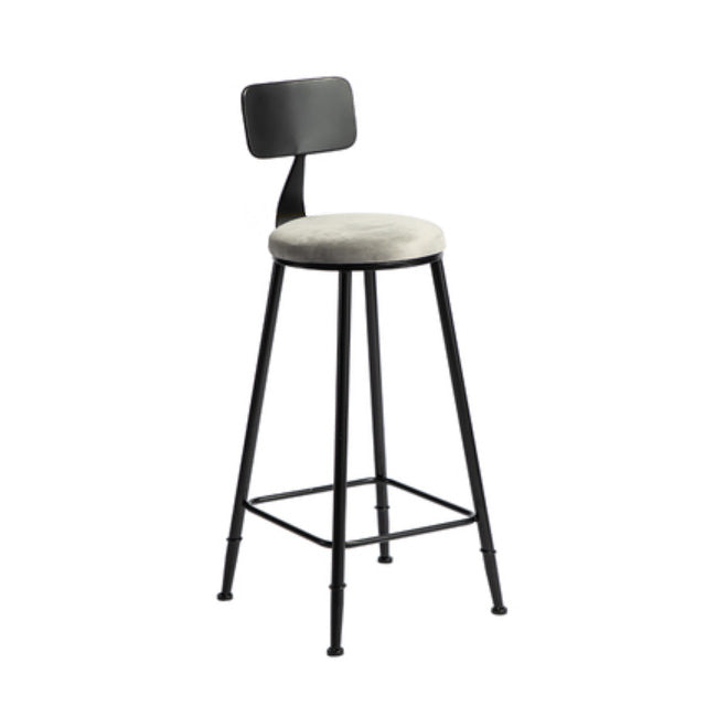 1/3 piezas de mesa de barra de hierro industrial Juego de bistro redondo con tapa de piedra gris