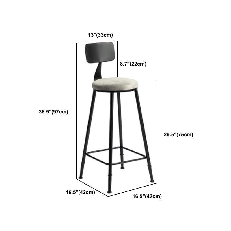 1/3 piezas de mesa de barra de hierro industrial Juego de bistro redondo con tapa de piedra gris