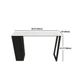 Mesa moderna de mesa de barra de 1/3 piezas colaborador de piedra rectangular con heces sin espalda