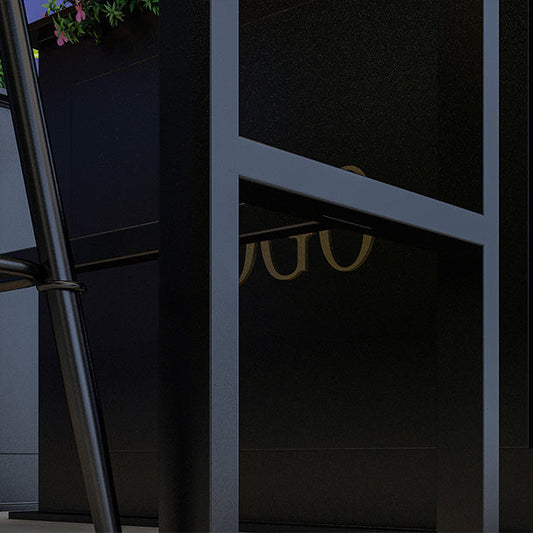 Set da pranzo per pub esterno moderno 1/2/5 pezzi set da pub per pub con banco metallica rettangolare