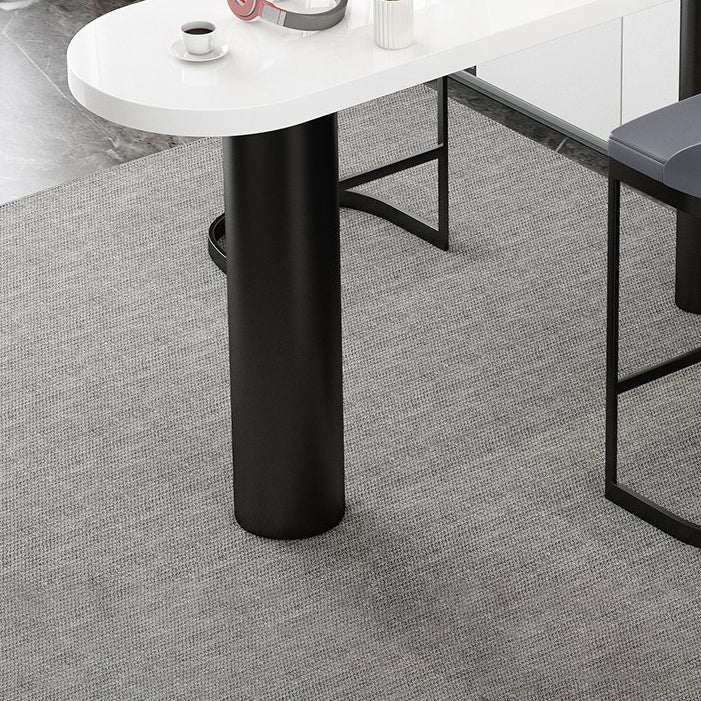 Table de bar de 1/3 pièces moderne Table de comptoir en pierre avec tabourets hauts