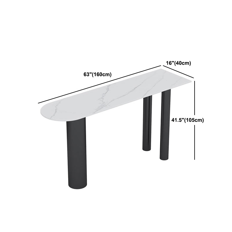 Table de bar de 1/3 pièces moderne Table de comptoir en pierre avec tabourets hauts
