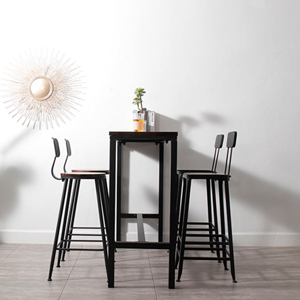 Set di tavoli da bar di lusso tradizionale 1/2/3 pezzi con una base nera