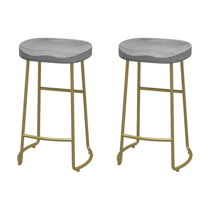 Living Room Oval Counter Height Set 1/2/4/7 Pieces Modern Wood Trestle Counter Set