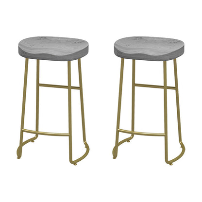 Living Room Oval Counter Height Set 1/2/4/7 Pieces Modern Wood Trestle Counter Set