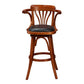 Industrial Solid Wood Bar Table Set 1/3/4/5 Pieces Counter Table with High Stools Black 30"H Stool (Single) Clearhalo 'Bar Furniture' 'furn' 'furn_home_bar_bar_sets' 'Furniture' 'Home Bars & Bar Sets' 'home_bar_bar_sets' 'Kitchen & Dining Furniture' 5457916