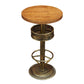 Industrial Solid Wood Bar Table Set 1/3/4/5 Pieces Counter Table with High Stools Brown 24"L x 24"W Clearhalo 'Bar Furniture' 'furn' 'furn_home_bar_bar_sets' 'Furniture' 'Home Bars & Bar Sets' 'home_bar_bar_sets' 'Kitchen & Dining Furniture' 5457921