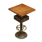 Industrial Solid Wood Bar Table Set 1/3/4/5 Pieces Counter Table with High Stools Wood 24"L x 24"W Clearhalo 'Bar Furniture' 'furn' 'furn_home_bar_bar_sets' 'Furniture' 'Home Bars & Bar Sets' 'home_bar_bar_sets' 'Kitchen & Dining Furniture' 5457924