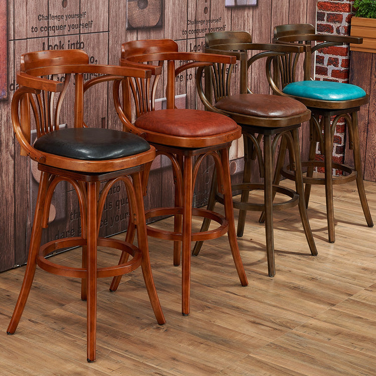 Industrial Solid Wood Bar Table Set 1/3/4/5 Pieces Counter Table with High Stools Clearhalo 'Bar Furniture' 'furn' 'furn_home_bar_bar_sets' 'Furniture' 'Home Bars & Bar Sets' 'home_bar_bar_sets' 'Kitchen & Dining Furniture' 5457931