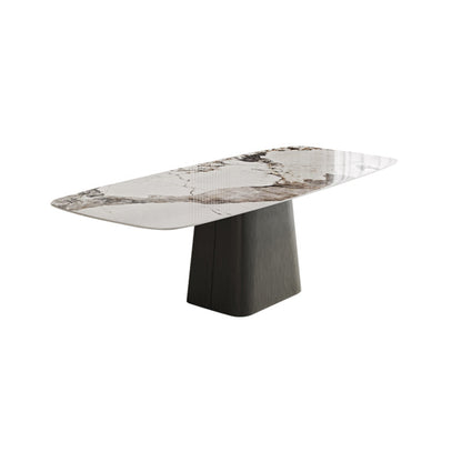 Modern Kitchen Stone Furniture 1/4/5/7 Pieces Rectangle Dining Room Table with Side Chairs Clearhalo 'Dining Room Sets' 'Dining Tables & Seating' 'dining_room_set' 'furn' 'furn_dining_room_set' 'Furniture' 'Kitchen & Dining Furniture' 5457969