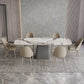 Modern Kitchen Stone Furniture 1/4/5/7 Pieces Rectangle Dining Room Table with Side Chairs Clearhalo 'Dining Room Sets' 'Dining Tables & Seating' 'dining_room_set' 'furn' 'furn_dining_room_set' 'Furniture' 'Kitchen & Dining Furniture' 5457971