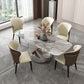 Nordic Sintered Stone Top Dining Set Rectangle 1/2/5/6 Pieces Dinette Table Set 6 Pieces: Table, 5 Chairs Clearhalo 'Dining Room Sets' 'Dining Tables & Seating' 'dining_room_set' 'furn' 'furn_dining_room_set' 'Furniture' 'Kitchen & Dining Furniture' 5457990