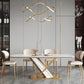 Luxurious Sintered Stone Top Dining Set Rectangle 1/2/5/7 Pieces Dining Room Table Set 5 Pieces: Table, 4 Chairs Clearhalo 'Dining Room Sets' 'Dining Tables & Seating' 'dining_room_set' 'furn' 'furn_dining_room_set' 'Furniture' 'Kitchen & Dining Furniture' 5458002