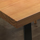 Industrial Dining Table Set 1/3/4/5/7 Pieces Solid Wood Top Table with Cow Horn Chairs Clearhalo 'Dining Room Sets' 'Dining Tables & Seating' 'dining_room_set' 'furn' 'furn_dining_room_set' 'Furniture' 'Kitchen & Dining Furniture' 5458029