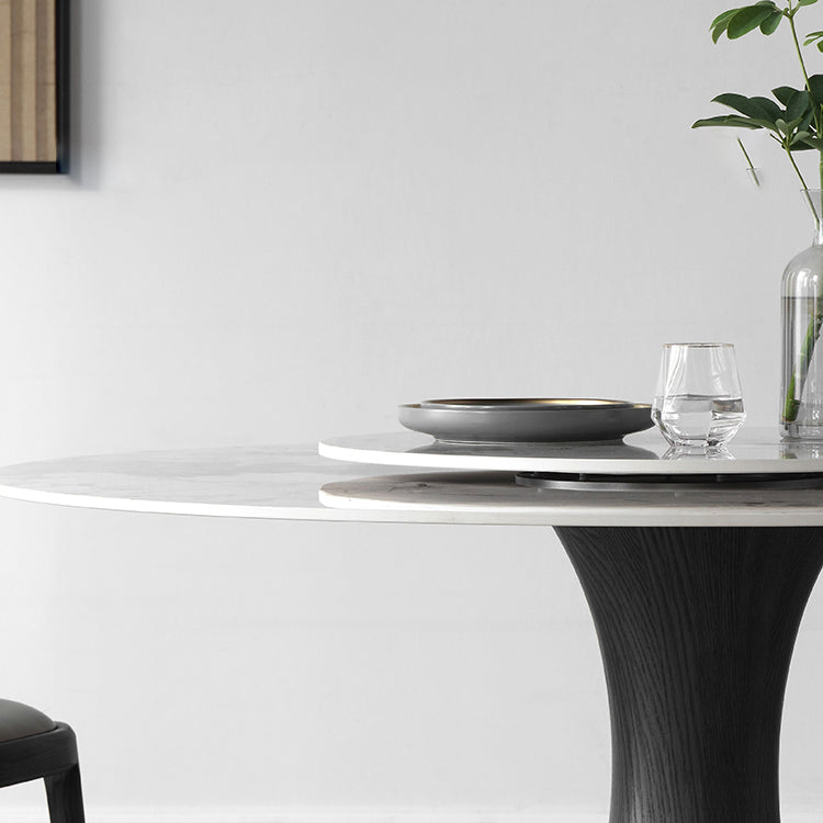 Moderne eetset 1/4/5-delige massief houten eettafel met stoelen