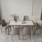 Modern Sintered Stone Top Dining Set Rectangle 1/4/5/7 Pieces Wooden Table Set Clearhalo 'Dining Room Sets' 'Dining Tables & Seating' 'dining_room_set' 'furn' 'furn_dining_room_set' 'Furniture' 'Kitchen & Dining Furniture' 5458077