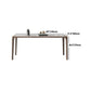 Modern Sintered Stone Top Dining Set Rectangle 1/4/5/7 Pieces Wooden Table Set Clearhalo 'Dining Room Sets' 'Dining Tables & Seating' 'dining_room_set' 'furn' 'furn_dining_room_set' 'Furniture' 'Kitchen & Dining Furniture' 5458084