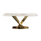 Modern Kitchen Stone Furniture Set 1/4/5/7 Pieces with Upholstered Side Chairs Clearhalo 'Dining Room Sets' 'Dining Tables & Seating' 'dining_room_set' 'furn' 'furn_dining_room_set' 'Furniture' 'Kitchen & Dining Furniture' 5458102