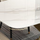Modern Kitchen Stone Furniture Set 1/4/5/7 Pieces with Upholstered Side Chairs Clearhalo 'Dining Room Sets' 'Dining Tables & Seating' 'dining_room_set' 'furn' 'furn_dining_room_set' 'Furniture' 'Kitchen & Dining Furniture' 5458108