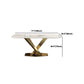 Modern Kitchen Stone Furniture Set 1/4/5/7 Pieces with Upholstered Side Chairs Clearhalo 'Dining Room Sets' 'Dining Tables & Seating' 'dining_room_set' 'furn' 'furn_dining_room_set' 'Furniture' 'Kitchen & Dining Furniture' 5458116