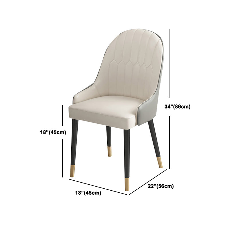 Modern Kitchen Stone Furniture Set 1/4/5/7 Pieces with Upholstered Side Chairs Clearhalo 'Dining Room Sets' 'Dining Tables & Seating' 'dining_room_set' 'furn' 'furn_dining_room_set' 'Furniture' 'Kitchen & Dining Furniture' 5458117