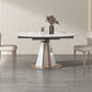 Modern Sintered Stone Dining Table Set 1/2/5/7/9 Pieces Dining Set for Home Use Clearhalo 'Dining Room Sets' 'Dining Tables & Seating' 'dining_room_set' 'furn' 'furn_dining_room_set' 'Furniture' 'Kitchen & Dining Furniture' 5458158