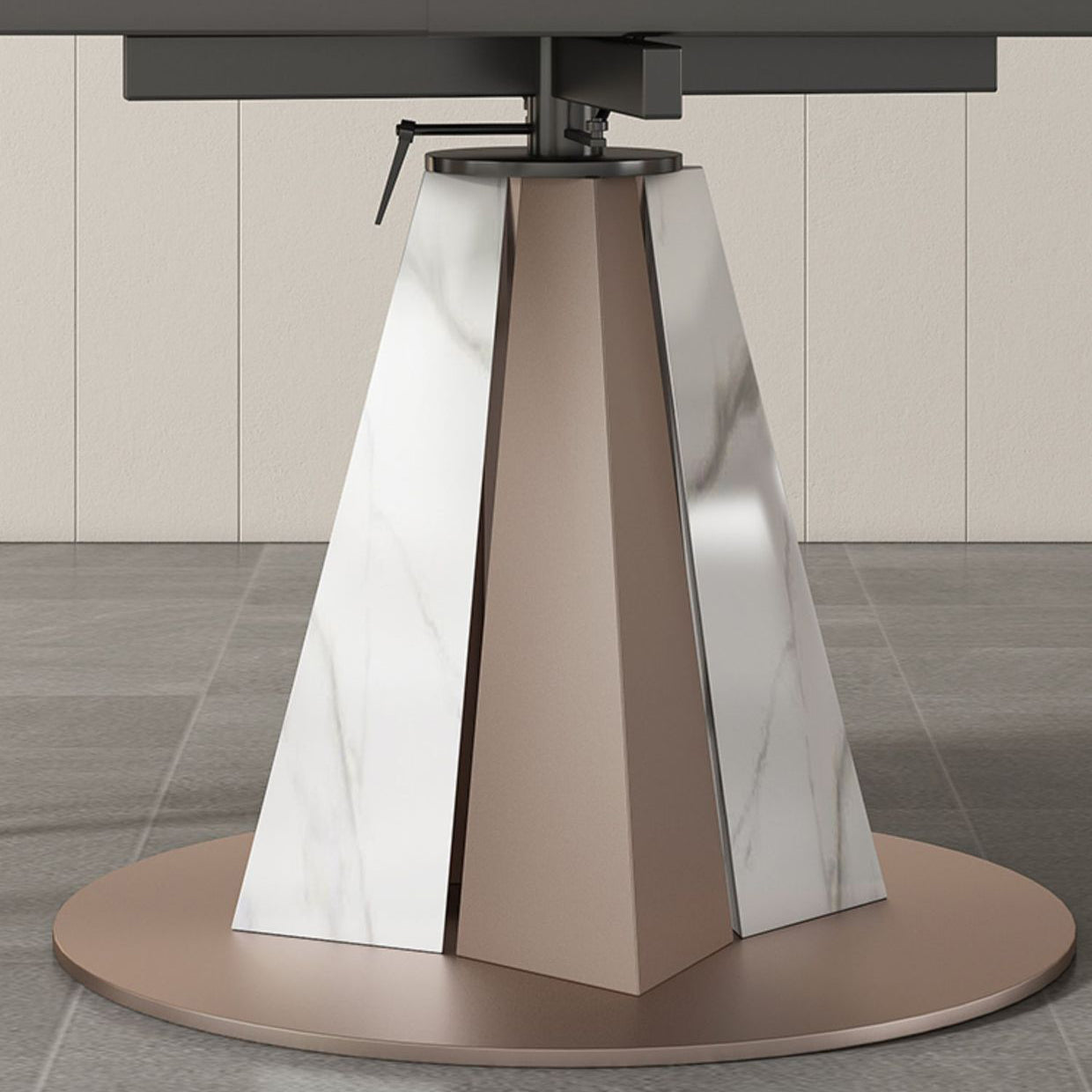 Modern Sintered Stone Dining Table Set 1/2/5/7/9 Pieces Dining Set for Home Use Clearhalo 'Dining Room Sets' 'Dining Tables & Seating' 'dining_room_set' 'furn' 'furn_dining_room_set' 'Furniture' 'Kitchen & Dining Furniture' 5458163