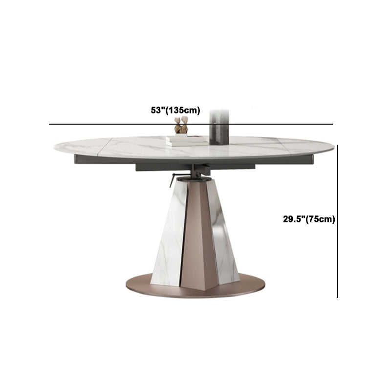 Modern Sintered Stone Dining Table Set 1/2/5/7/9 Pieces Dining Set for Home Use Clearhalo 'Dining Room Sets' 'Dining Tables & Seating' 'dining_room_set' 'furn' 'furn_dining_room_set' 'Furniture' 'Kitchen & Dining Furniture' 5458167