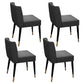 Glam Style Sintered Stone Dining Set Rectangle 1/2/4/6/7 Pieces Dining Set 4 Grey Chairs Clearhalo 'Dining Room Sets' 'Dining Tables & Seating' 'dining_room_set' 'furn' 'furn_dining_room_set' 'Furniture' 'Kitchen & Dining Furniture' 5458189
