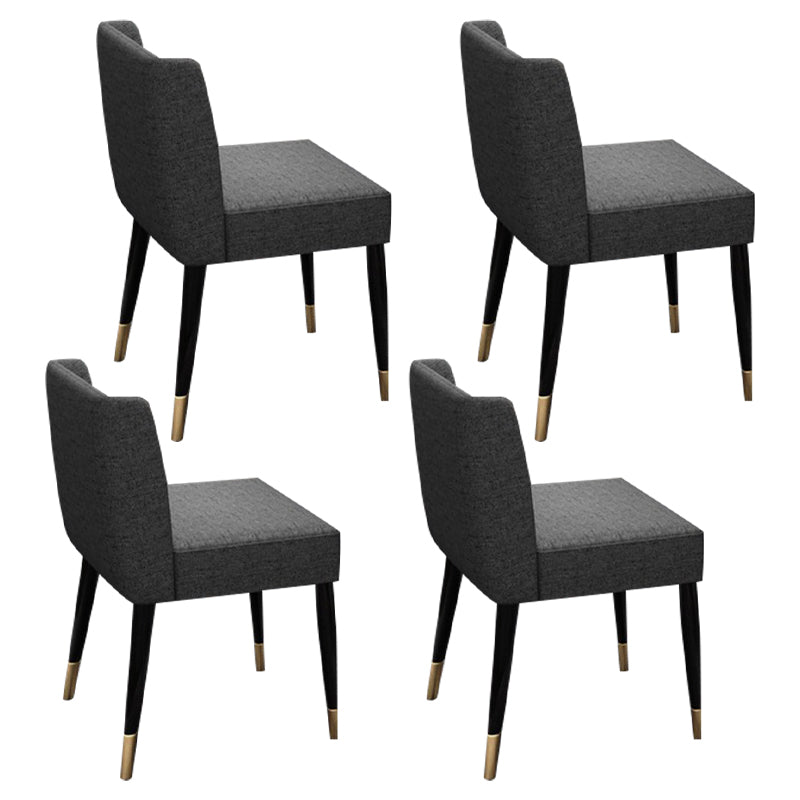 Glam Style Sintered Stone Dining Set Rectangle 1/2/4/6/7 Pieces Dining Set 4 Grey Chairs Clearhalo 'Dining Room Sets' 'Dining Tables & Seating' 'dining_room_set' 'furn' 'furn_dining_room_set' 'Furniture' 'Kitchen & Dining Furniture' 5458189