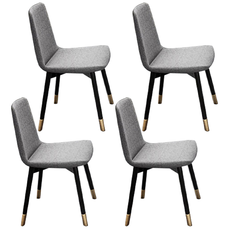 Glam Style Sintered Stone Dining Set Rectangle 1/2/4/6/7 Pieces Dining Set 4 Light Grey Chairs Clearhalo 'Dining Room Sets' 'Dining Tables & Seating' 'dining_room_set' 'furn' 'furn_dining_room_set' 'Furniture' 'Kitchen & Dining Furniture' 5458191